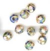 10 6mm Blue Cloisonn� Rounds